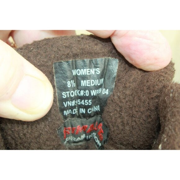 LL Bean Primaloft 200 Gram Brown Ankle Duck Rain Boots Lace Up Size 8.5 M - Picture 8 of 9